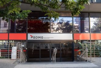 Fachada do banco BDMG em Belo Horizonte, Minas Gerais